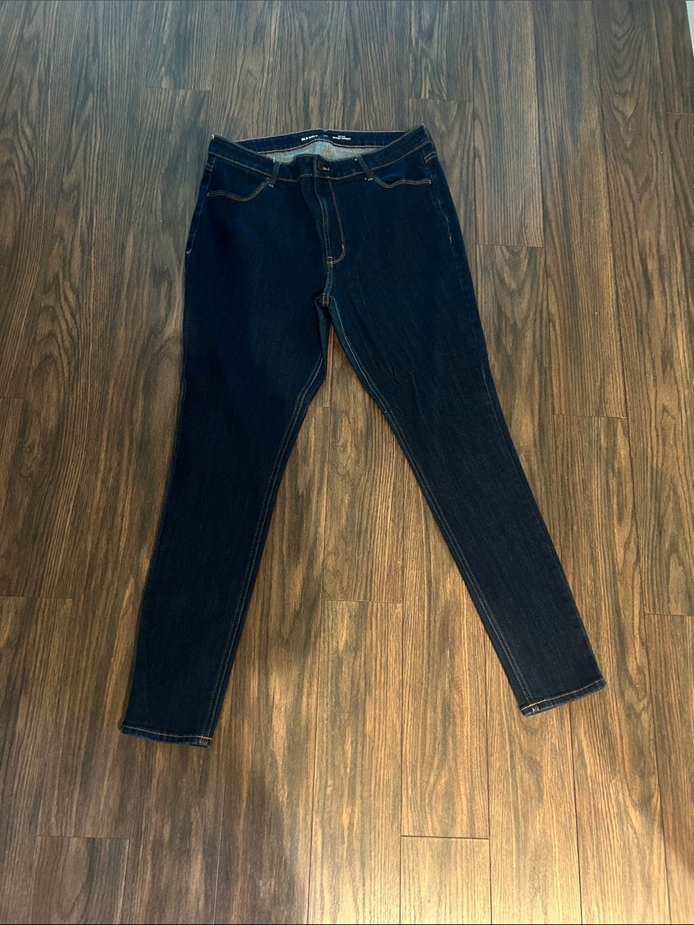 Old Navy High Rise Super Skinny 16L 16 Long Jeans
